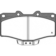 BPA0315.14 OPEN PARTS Комплект тормозных колодок, дисковый тормоз