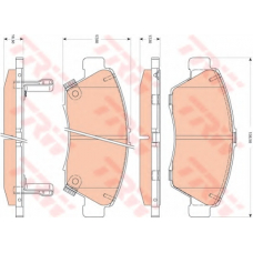 GDB3478 TRW Комплект тормозных колодок, дисковый тормоз