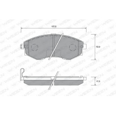 151-1171 WEEN Комплект тормозных колодок, дисковый тормоз