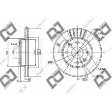 BD1050 DJ PARTS Тормозной диск