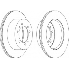 DDF976 FERODO Тормозной диск