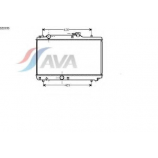 SZ2035 AVA Радиатор, охлаждение двигателя