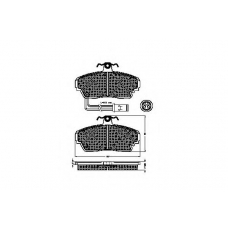 31128 SPIDAN Комплект тормозных колодок, дисковый тормоз