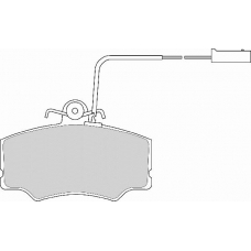 FD6366A NECTO Комплект тормозных колодок, дисковый тормоз