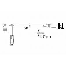 0 986 356 329 BOSCH Комплект проводов зажигания