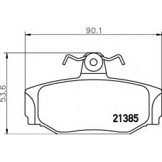 8DB 355 017-991 HELLA Комплект тормозных колодок, дисковый тормоз