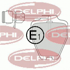 LP1530 DELPHI Комплект тормозных колодок, дисковый тормоз