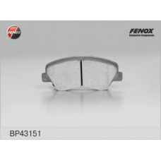 BP43151 FENOX Комплект тормозных колодок, дисковый тормоз