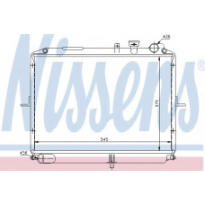 66611 NISSENS Радиатор, охлаждение двигателя