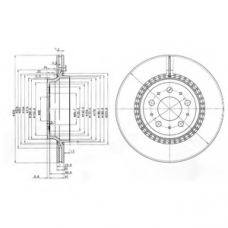 BG3782C DELPHI Тормозной диск