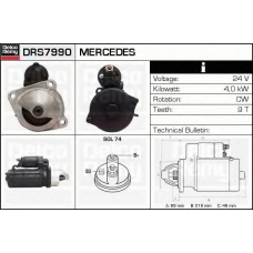 DRS7990 DELCO REMY Стартер