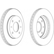 DDF658-1 FERODO Тормозной диск