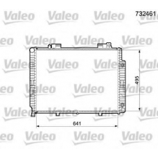 732461 VALEO Радиатор, охлаждение двигателя