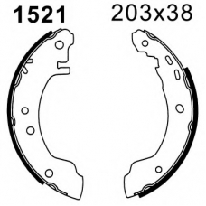 01521 BSF Комплект тормозных колодок