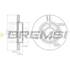 DBB066V BREMSI Тормозной диск