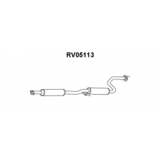 RV05113 VENEPORTE Средний глушитель выхлопных газов