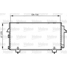 814218 VALEO Конденсатор, кондиционер