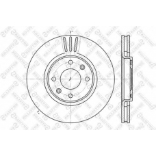 6020-1927V-SX STELLOX Тормозной диск