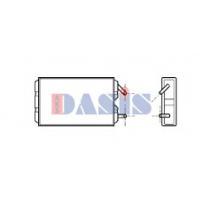 229080N AKS DASIS Теплообменник, отопление салона