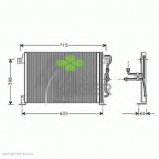 94-6047 KAGER Конденсатор, кондиционер