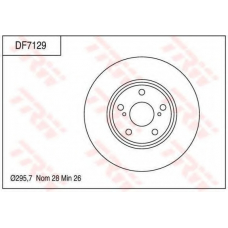 DF7129 TRW Тормозной диск