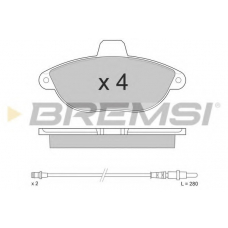 BP2678 BREMSI Комплект тормозных колодок, дисковый тормоз