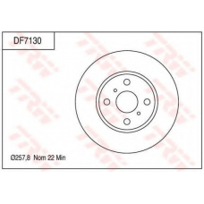DF7130 TRW Тормозной диск