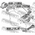 NM-J10RH FEBEST Подвеска, двигатель