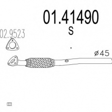 01.41490 MTS Труба выхлопного газа