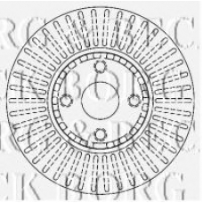 BBD4457 BORG & BECK Тормозной диск