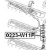 0223-W11F FEBEST Тяга / стойка, стабилизатор