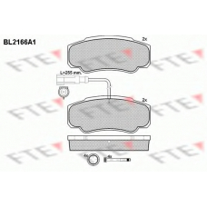 BL2166A1 FTE Комплект тормозных колодок, дисковый тормоз
