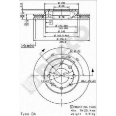 BS 8432 BRECO Тормозной диск