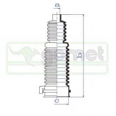 T482310 GOMET Пыльник, рулевое управление