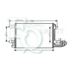 CO0006 EQUAL QUALITY Конденсатор, кондиционер