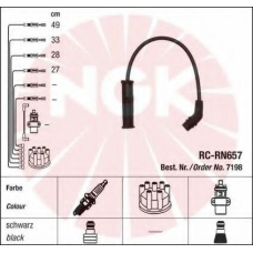 7198 NGK Комплект проводов зажигания