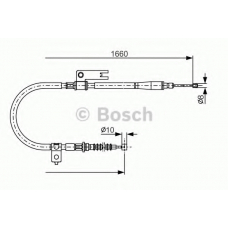 1 987 482 153 BOSCH Трос, стояночная тормозная система