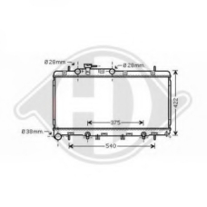8622202 DIEDERICHS Радиатор, охлаждение двигателя