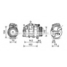 BWK423 AVA Компрессор, кондиционер