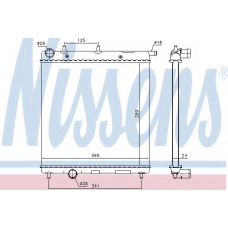 61278 NISSENS Радиатор, охлаждение двигателя
