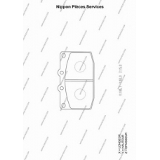 M360A29 NPS Комплект тормозных колодок, дисковый тормоз