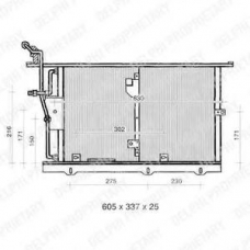 TSP0225322 DELPHI Конденсатор, кондиционер