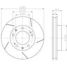 MDC1278R MINTEX Тормозной диск