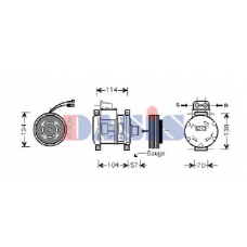 852070N AKS DASIS Компрессор, кондиционер