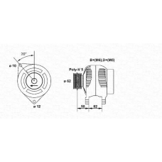 063321617010 MAGNETI MARELLI Генератор