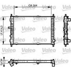 732623 VALEO Радиатор, охлаждение двигателя