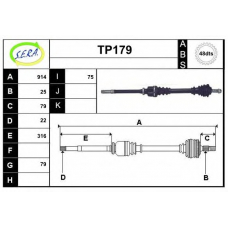 TP179 SERA Приводной вал