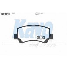 BP-8518 KAVO PARTS Комплект тормозных колодок, дисковый тормоз