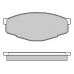 12-0232 E.T.F. Комплект тормозных колодок, дисковый тормоз