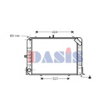 213350N AKS DASIS Радиатор, охлаждение двигателя